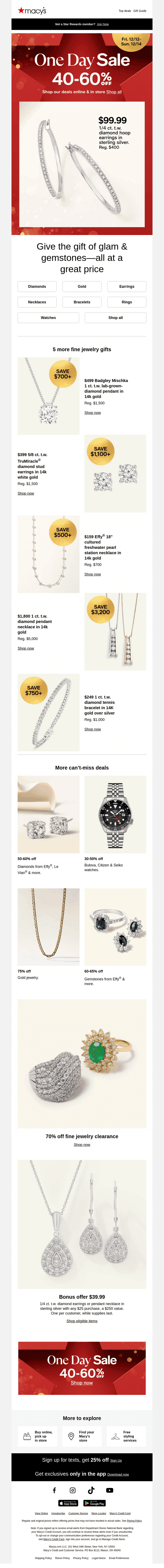 $99 diamond hoops + more epic jewelry finds