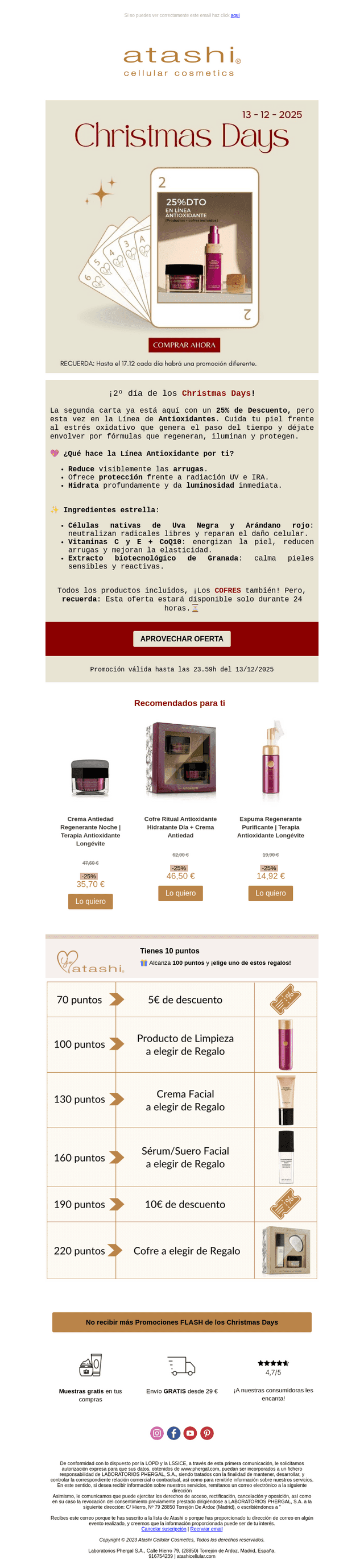 FLASH 24h✨2ª carta: ¡25% en Antiox!