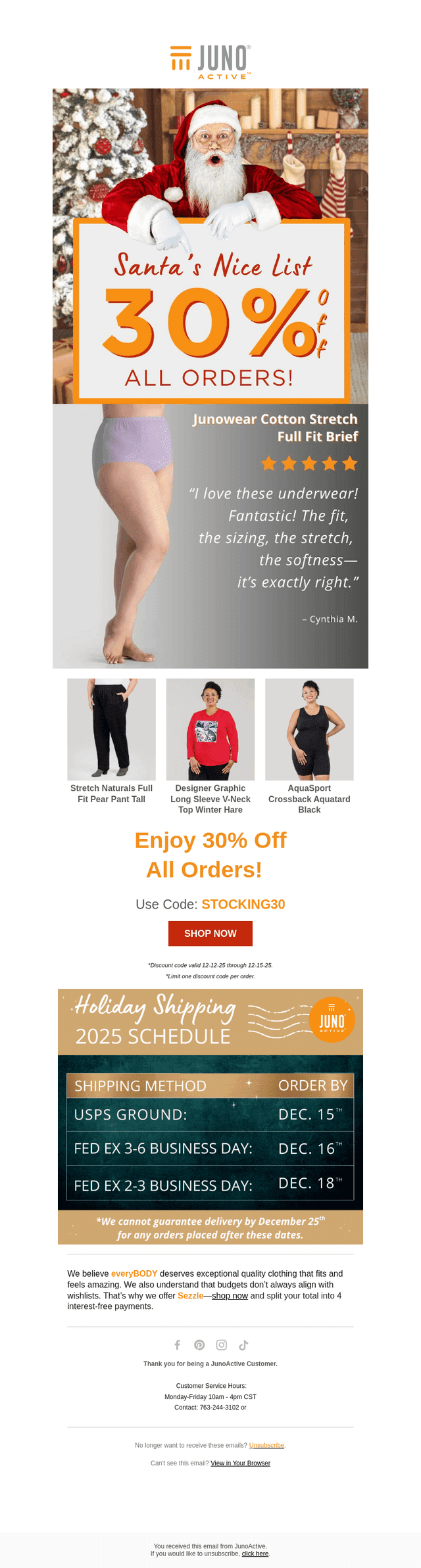 Santa Says: Treat Yourself — 30% Off Everything!