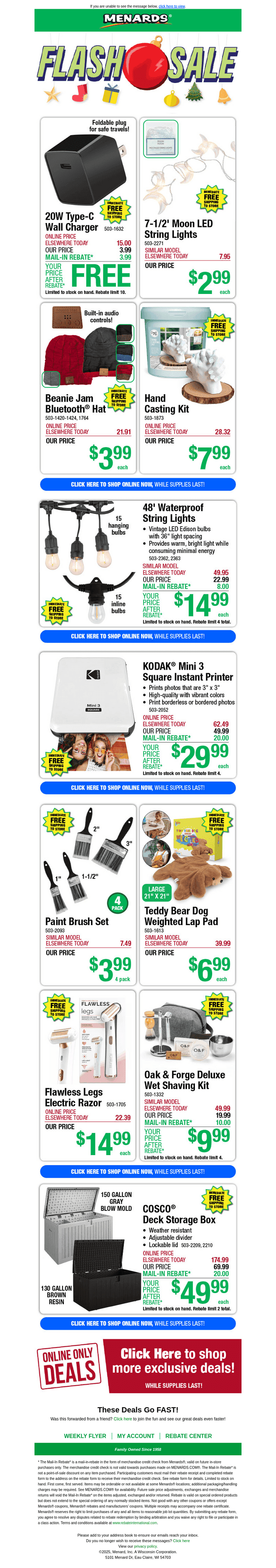 COSCO® Deck Storage Box ONLY $49.99 After Rebate*!