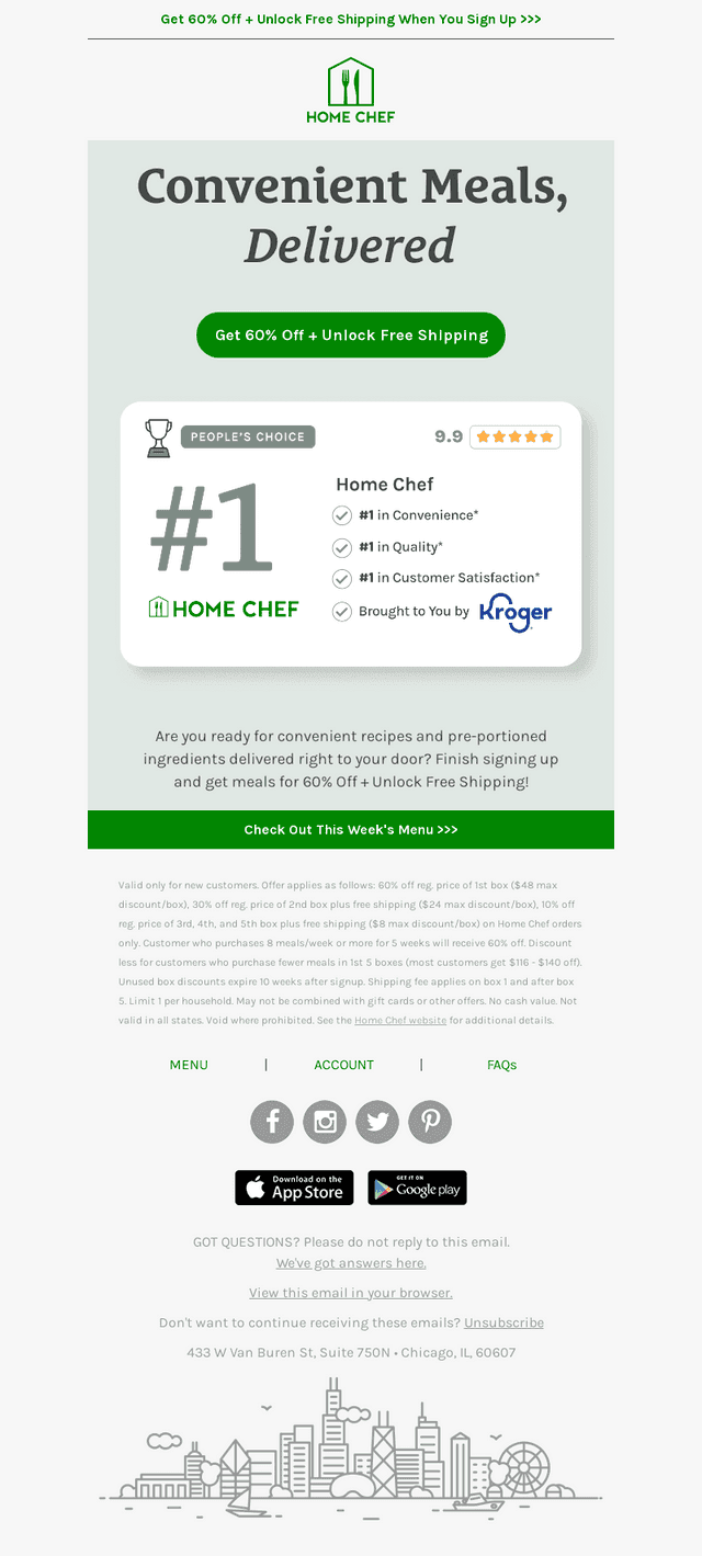 Ready for dinner made simple? Sign up today