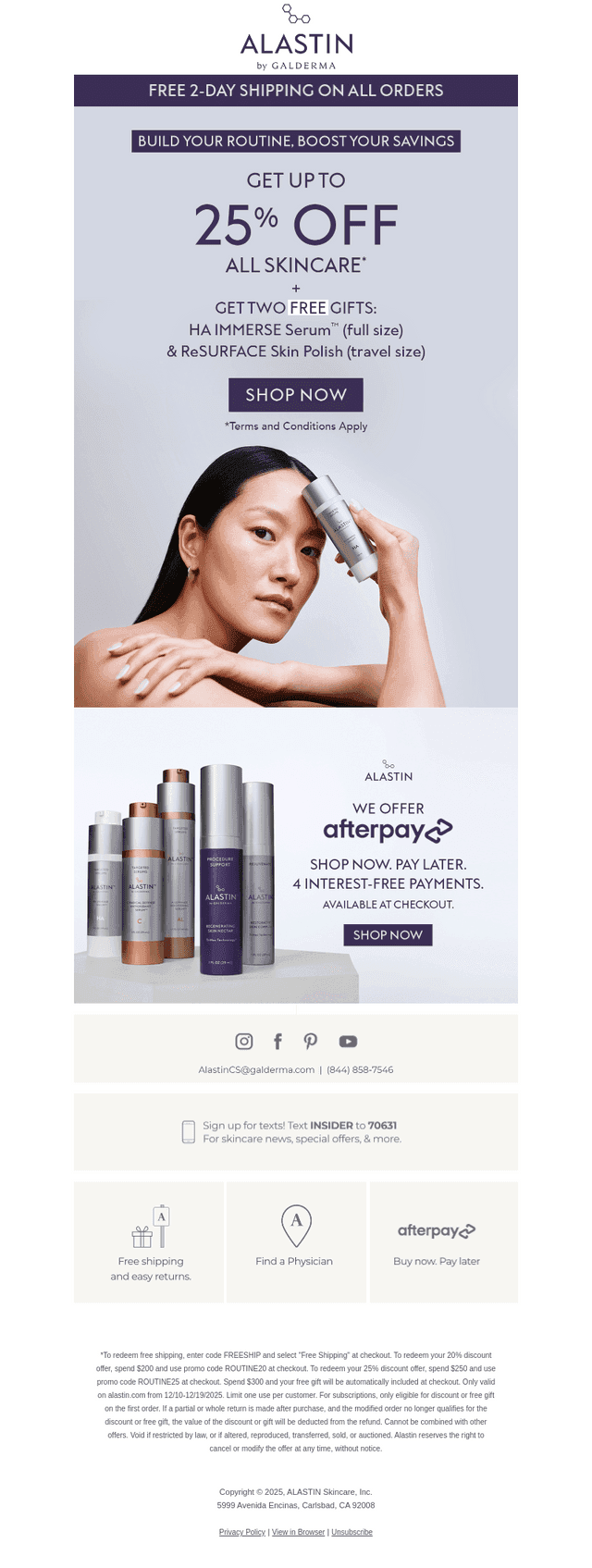 ALASTIN Skincare email from Sat, Dec 13, 2025