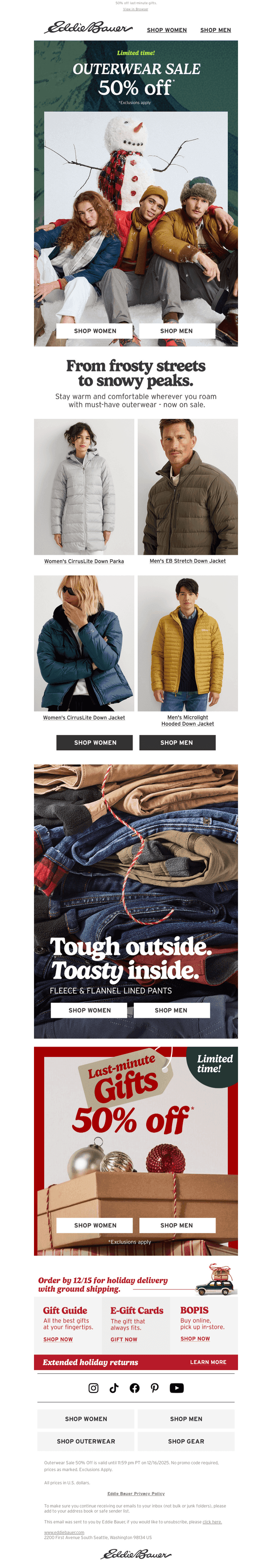 Grab Last-Minute Gifts & Save 50%!