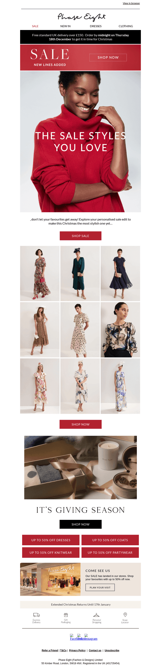 , your personalised sale edit has arrived