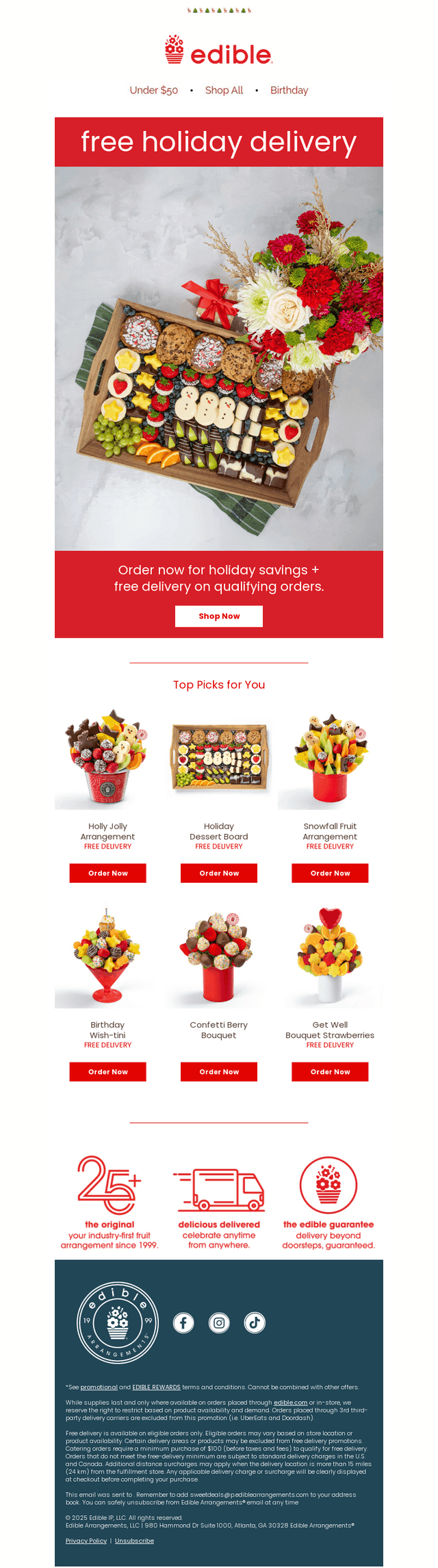 FREE Delivery before the Holidays ❄️ 🎁