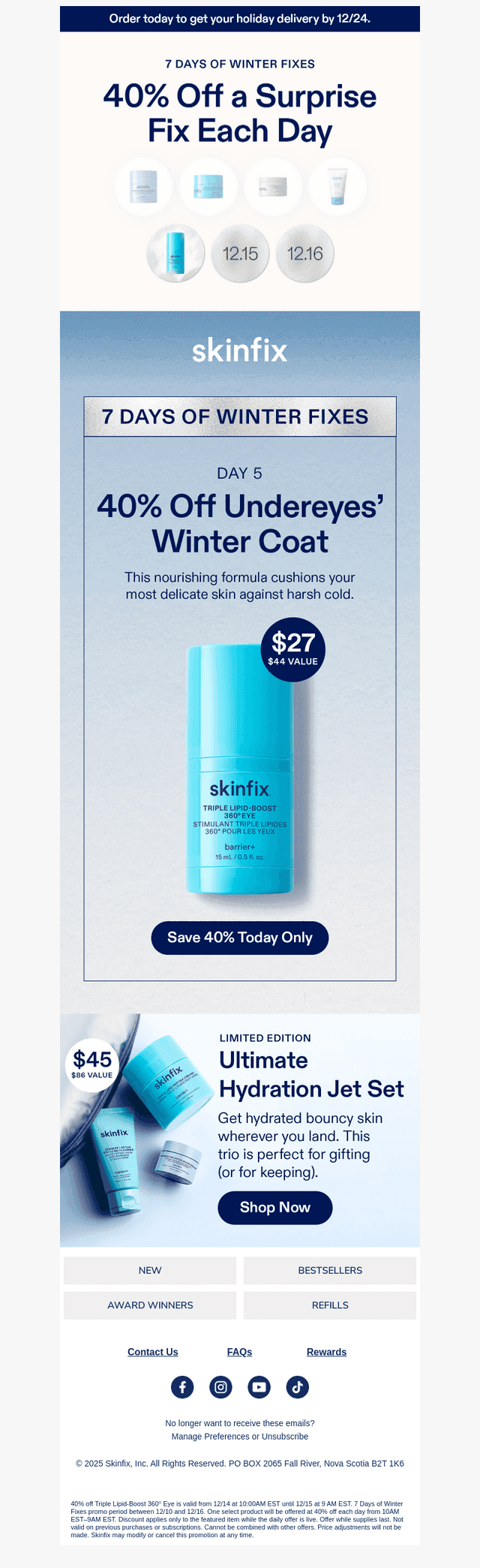 Day 5: 40% off a Surprise Fix ❄️