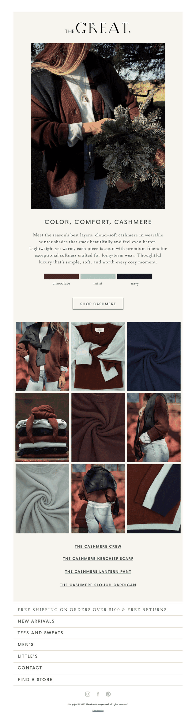 But alas, CASHMERE.