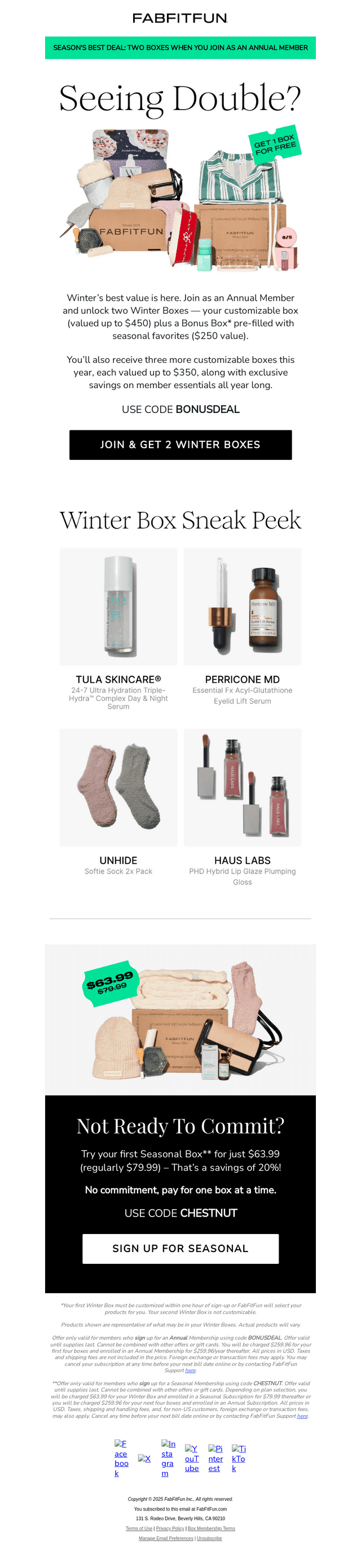 FabFitFun email from Sun, Dec 14, 2025