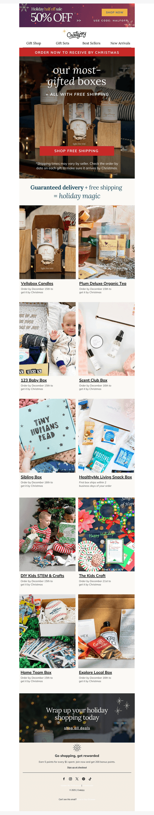 Cratejoy email from Sun, Dec 14, 2025