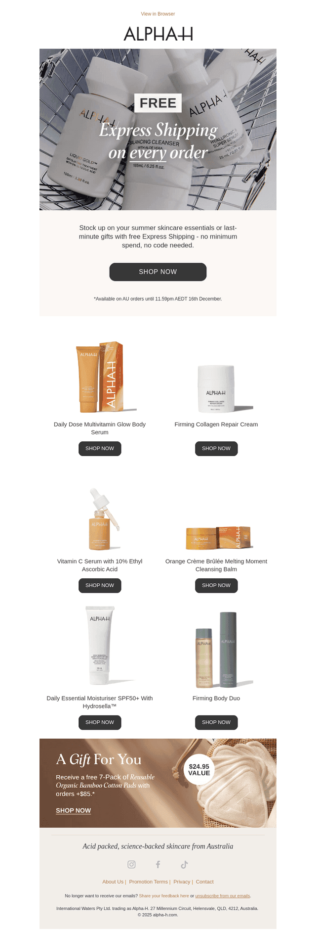 Free Express Shipping