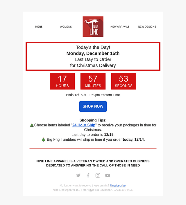 Order Today for Christmas Delivery