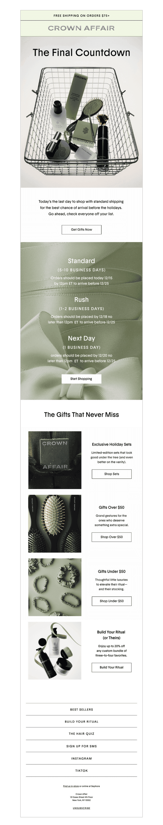 Last Call For Holiday Delivery!
