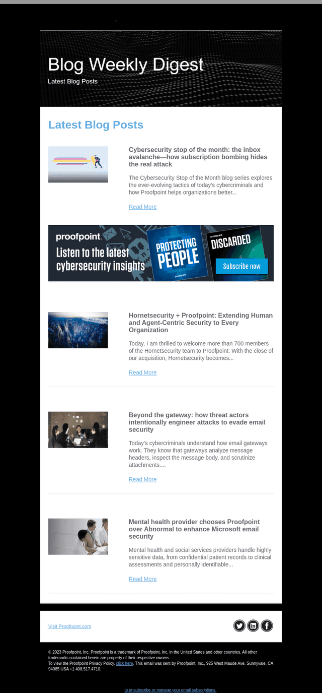 Proofpoint Blog Weekly Digest - Monday Dec 15, 2025