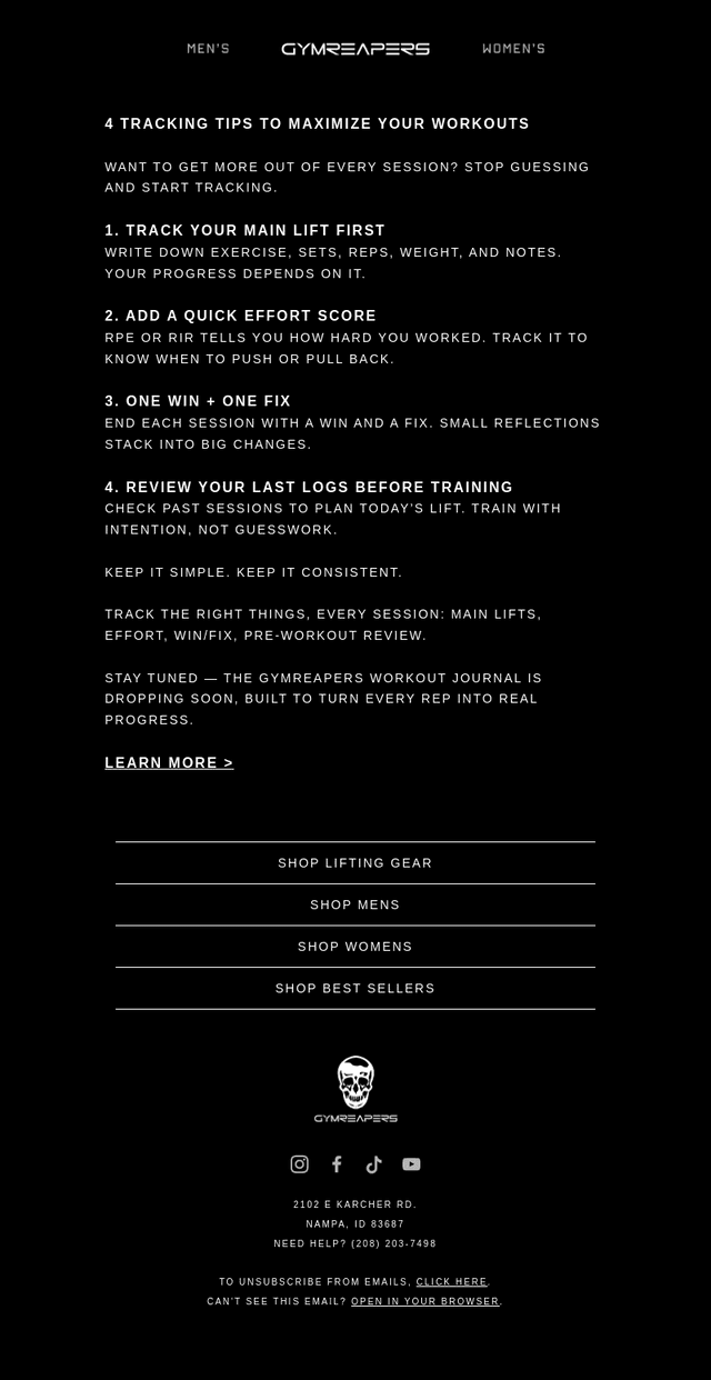 4 Tracking Tips to Maximize Your Lifts