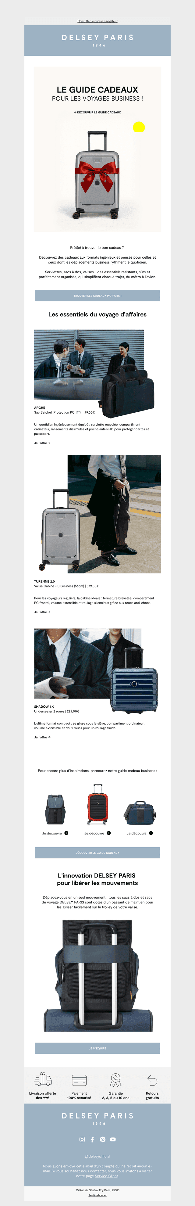 Le guide cadeau DELSEY PARIS 🎁