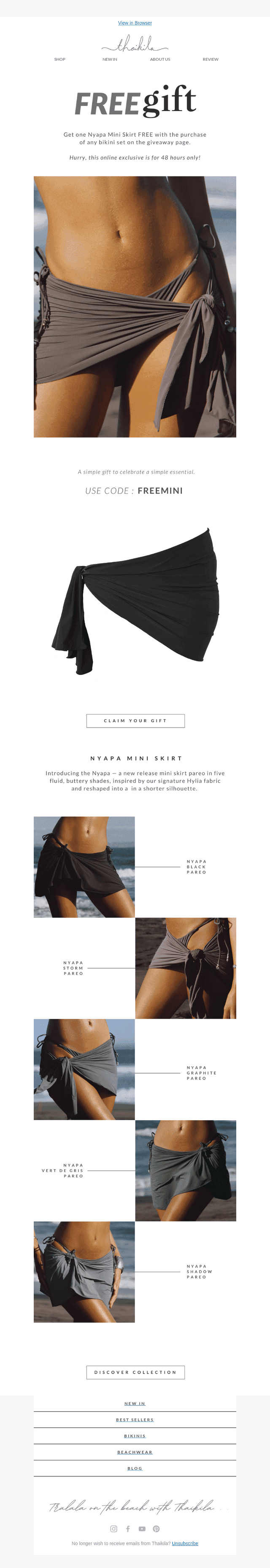Thaikila Bikinis email from Tue, Dec 16, 2025