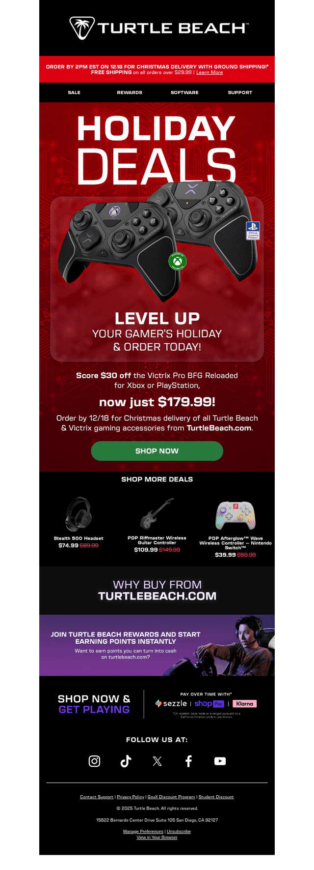Turtle Beach email from Tue, Dec 16, 2025