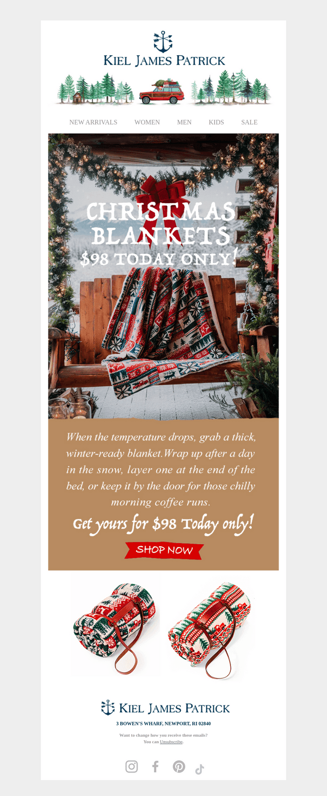 Christmas Blankets Are $98 Today Only!