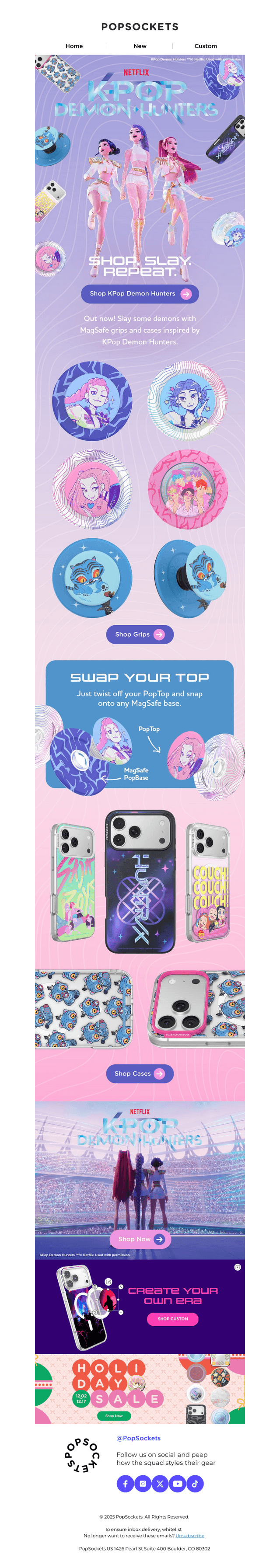 PopSockets email from Tue, Dec 16, 2025