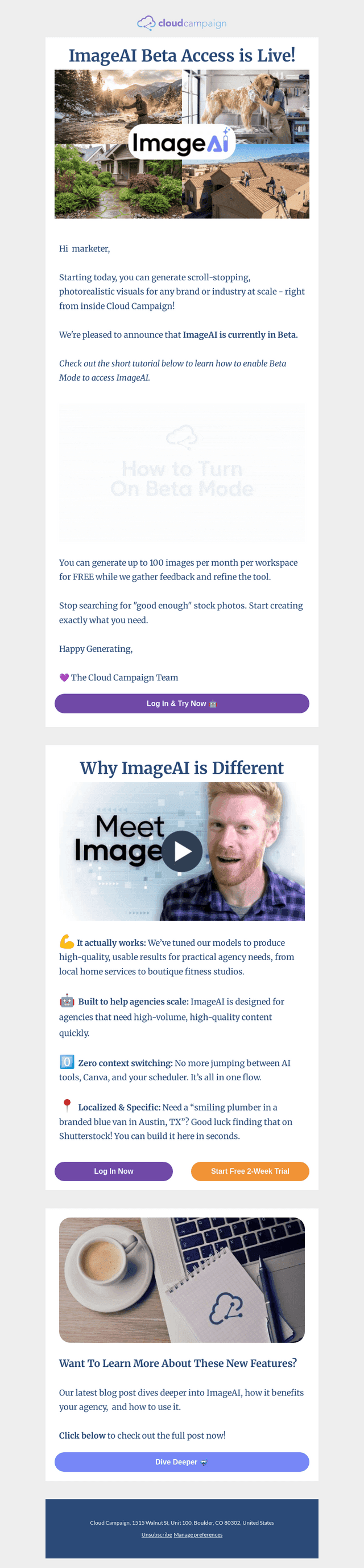 Cloud Campaign email from Tue, Dec 16, 2025