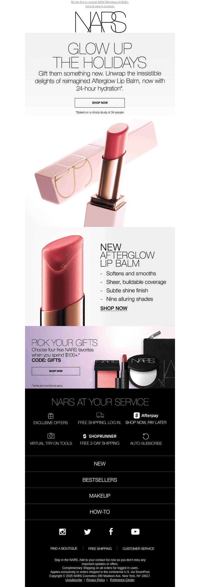Your holiday. Glowed up.
