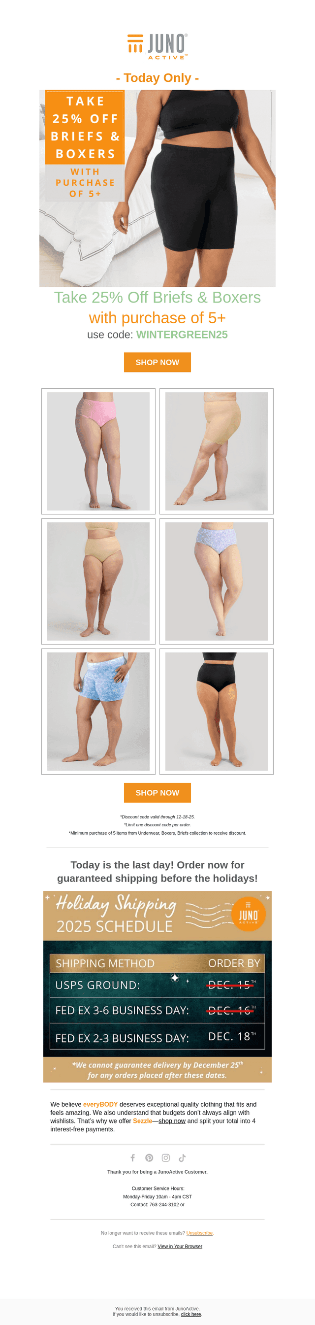 Today Only - 25% off 5+ Briefs & Boxers! 🎊