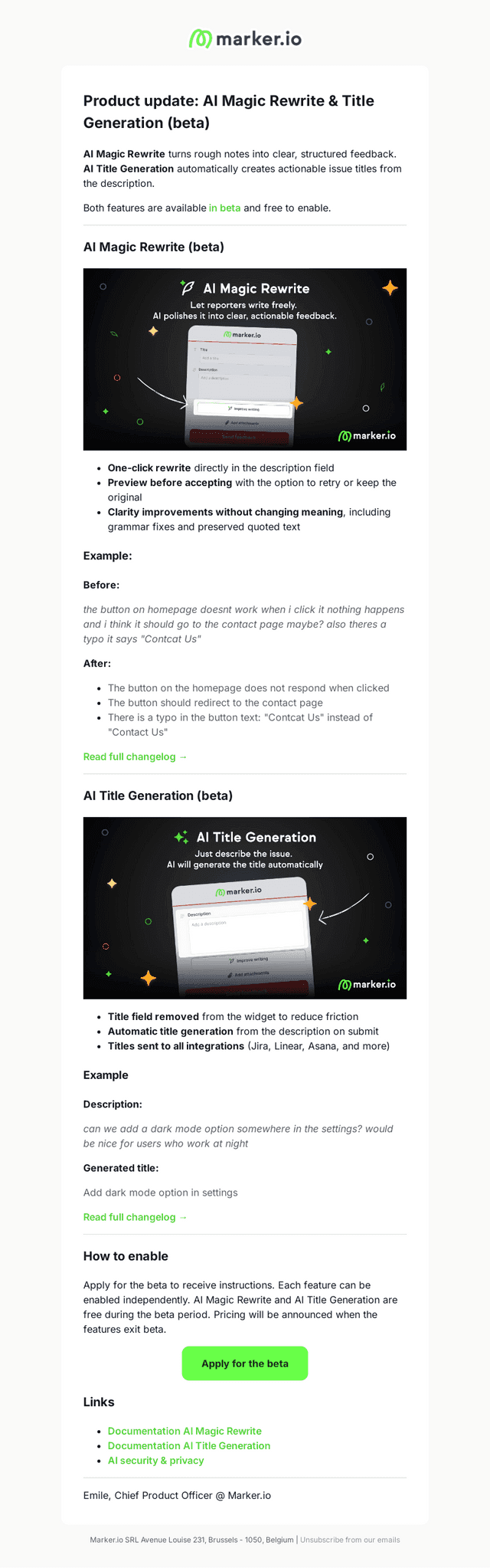 Marker.io email from Thu, Dec 18, 2025