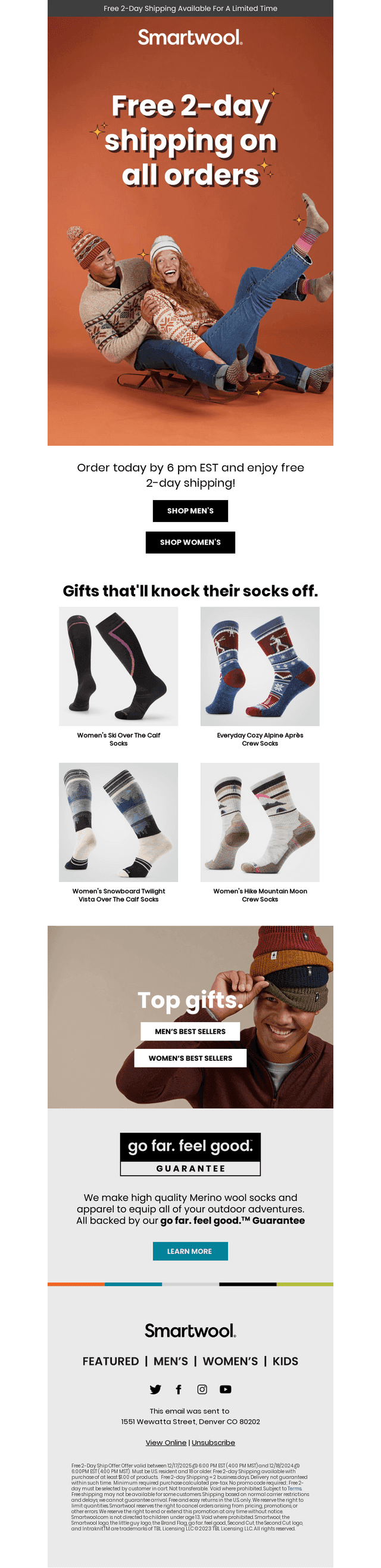Last chance! Free 2-day shipping