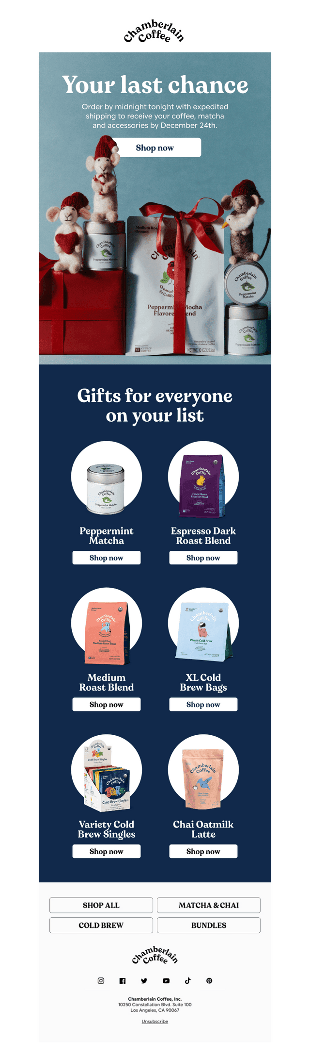 Last chance for gifts