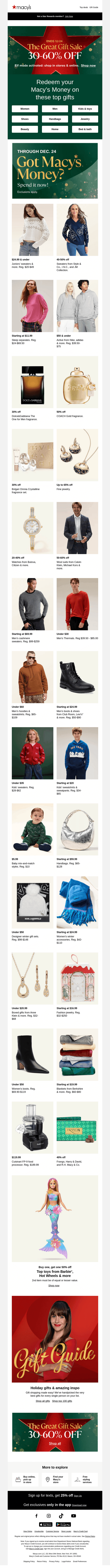 It's on! Redeem your Macy's Money NOW