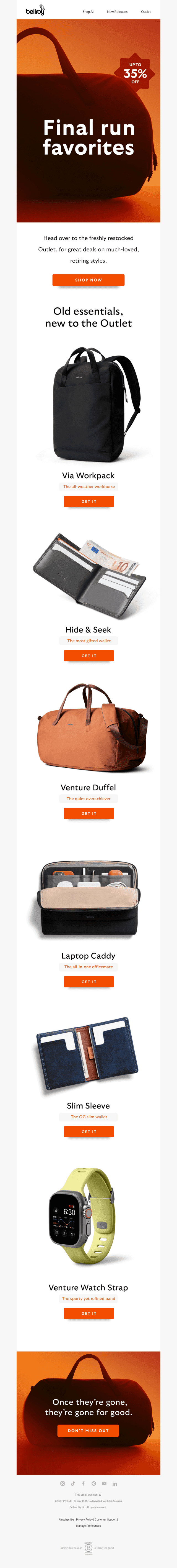 The Outlet is now restocked!