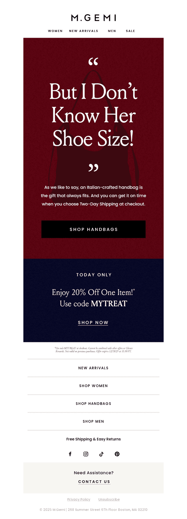 M Gemi email from Thu, Dec 18, 2025