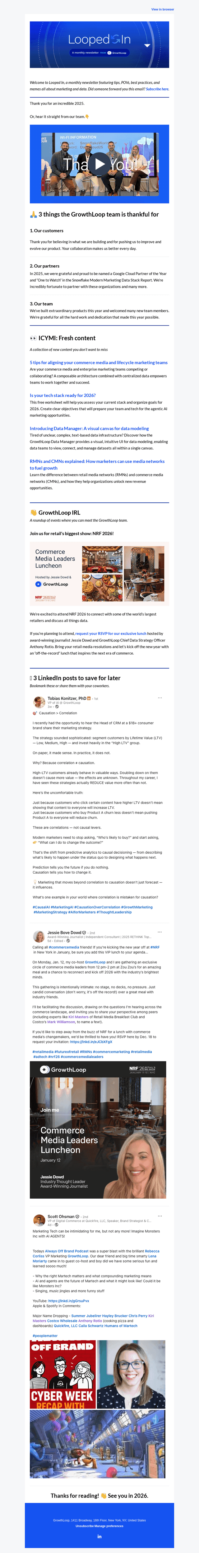 GrowthLoop email from Thu, Dec 18, 2025