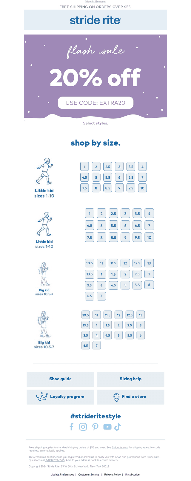 Stride Rite email from Fri, Dec 19, 2025