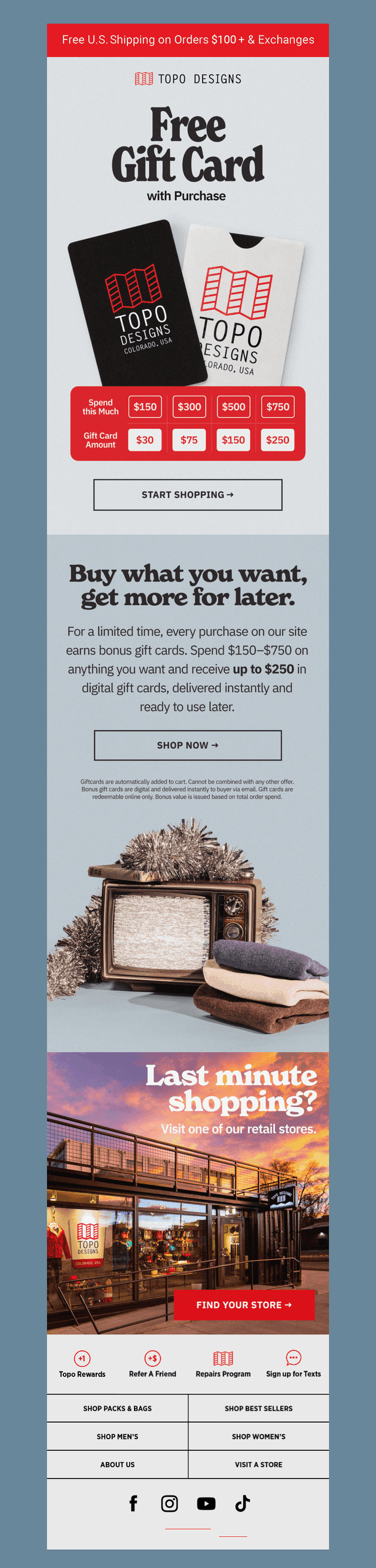 Topo Designs email from Fri, Dec 19, 2025