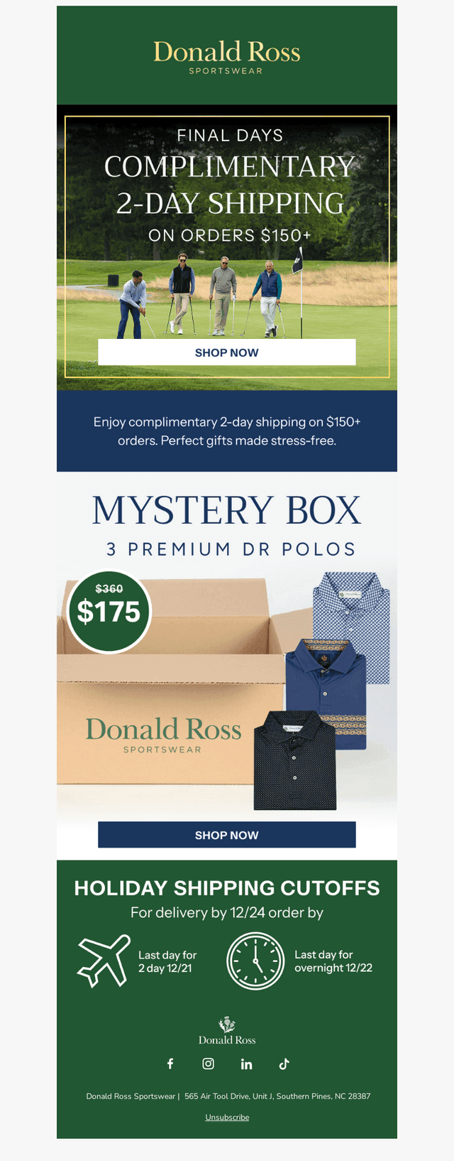 Final Days for 2-Day Shipping