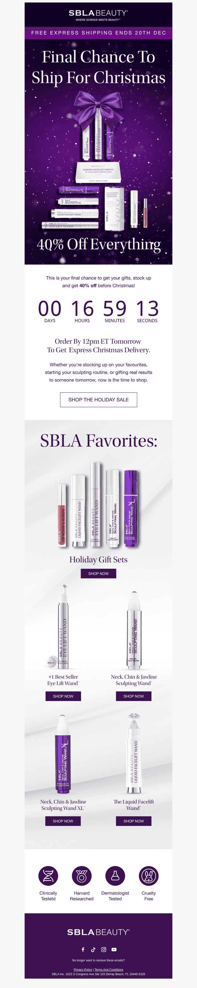 Important: Final Chance for FREE Express Shipping