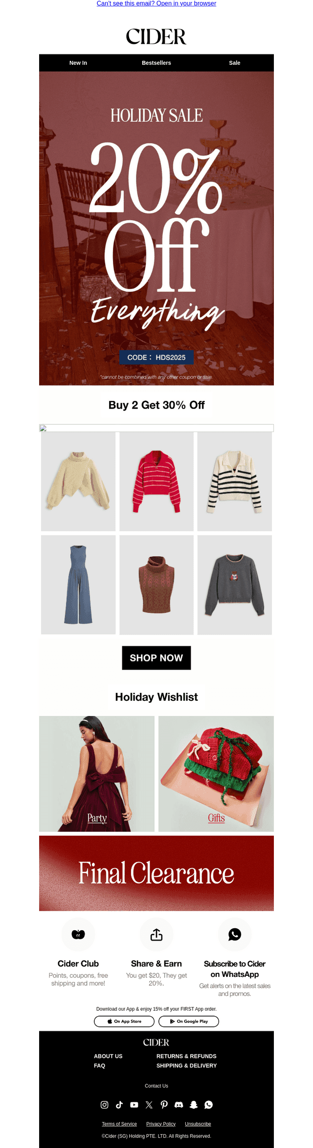 20% OFF IS BACKKKK