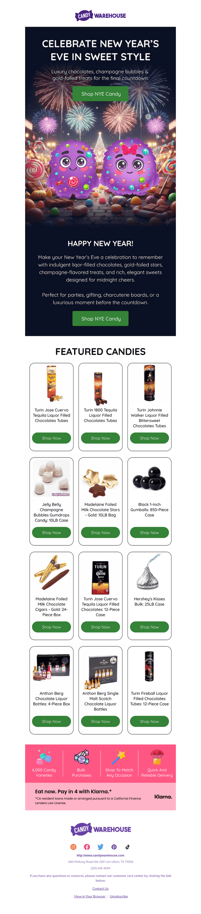 CandyWarehouse email from Sat, Dec 20, 2025