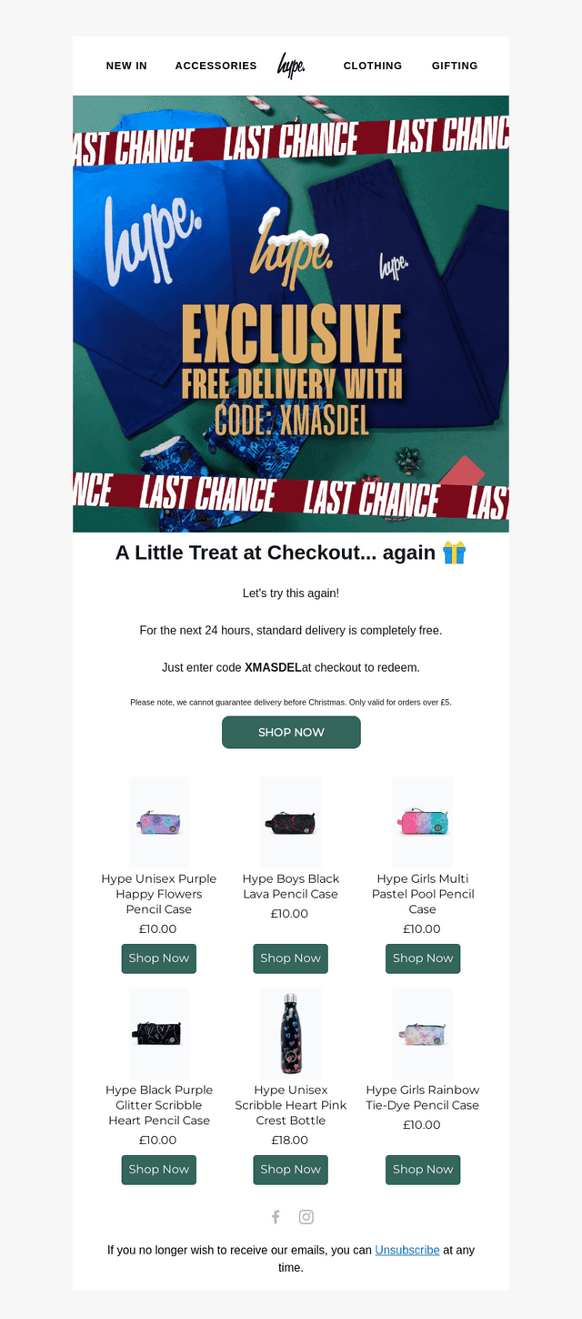 HYPE. email from Sat, Dec 20, 2025