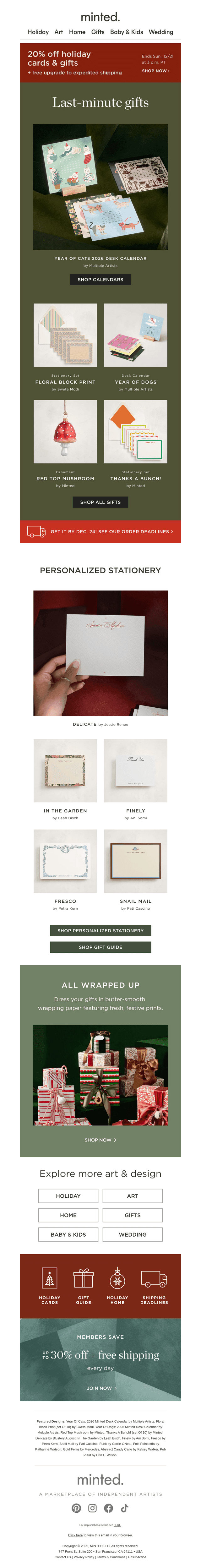 A guide to last-minute gifts