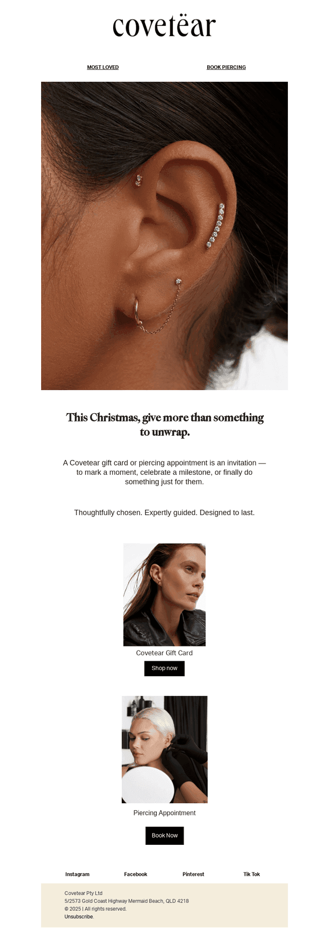 MORE THAN A GIFT. AN EXPERIENCE.