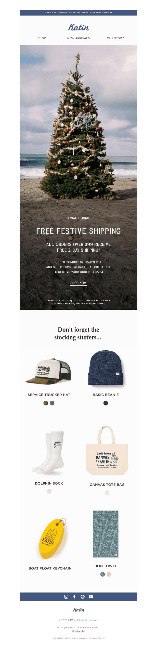 Final Hours - Free Festive Shipping