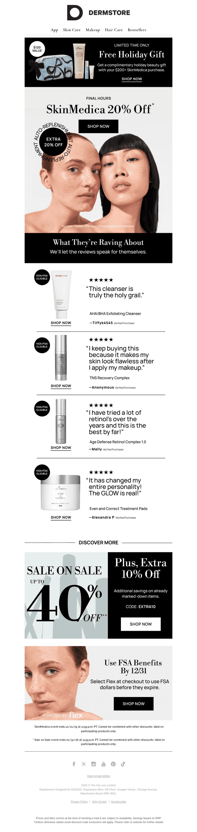 Final Day: 20% off SkinMedica