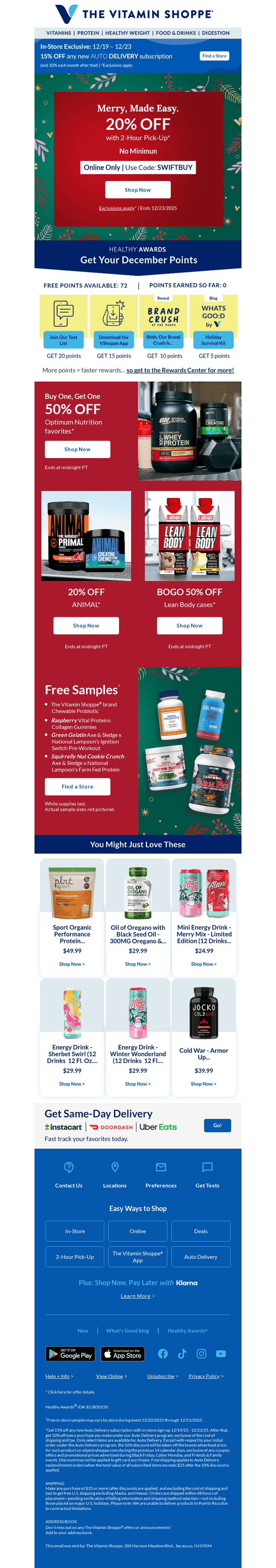 Holiday crunch time, ?