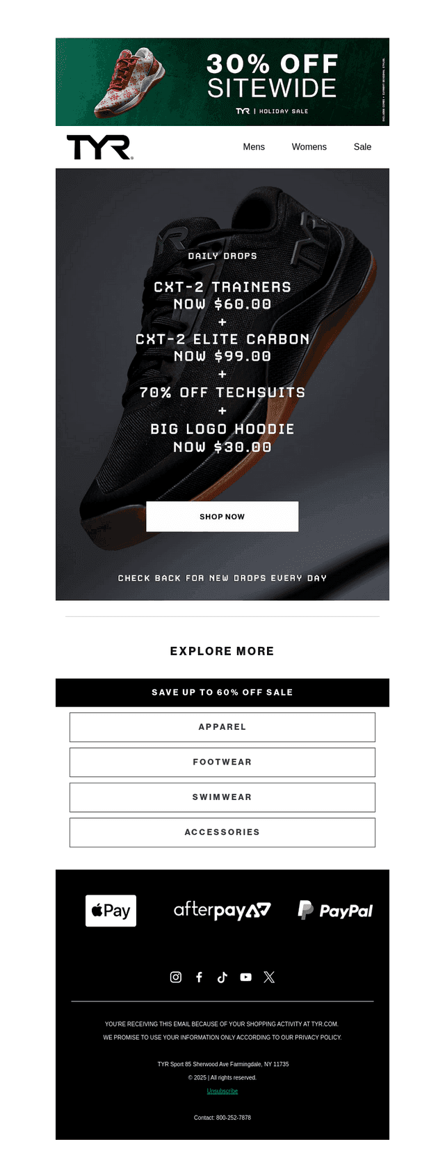 Daily Drop: $99.99 CXT-2 EC & 70% Off Techsuits