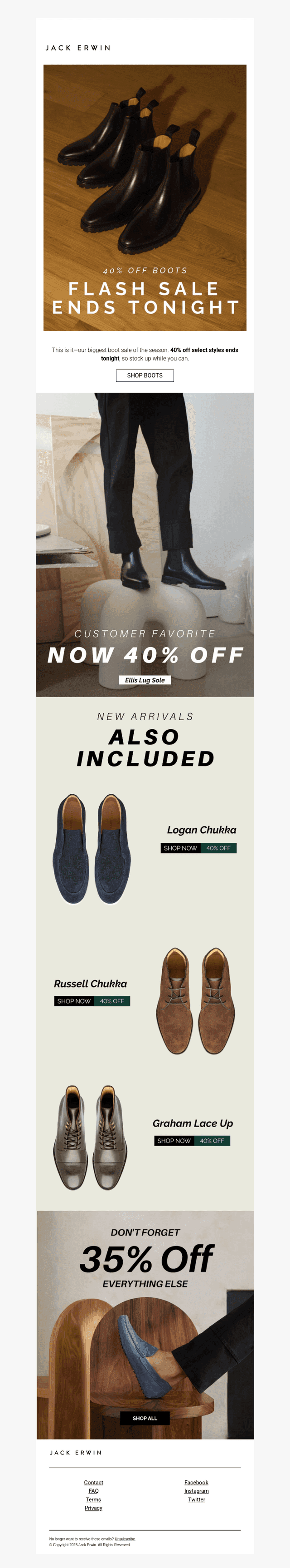 40% Off Boots Ends Tonight!