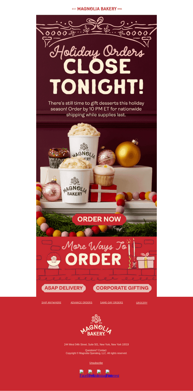 Holiday orders close TONIGHT! 🧑‍🎄⌛️