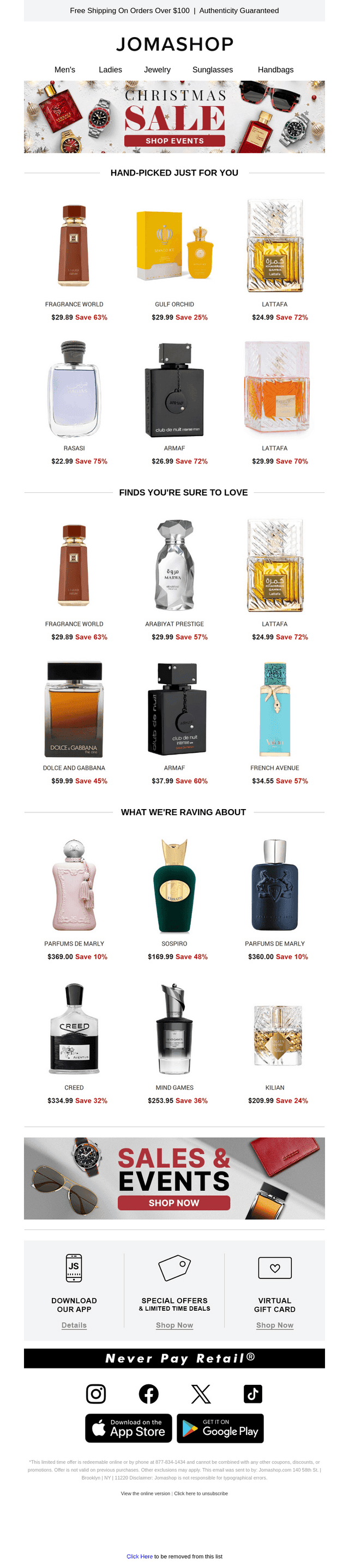 CHRISTMAS SALE