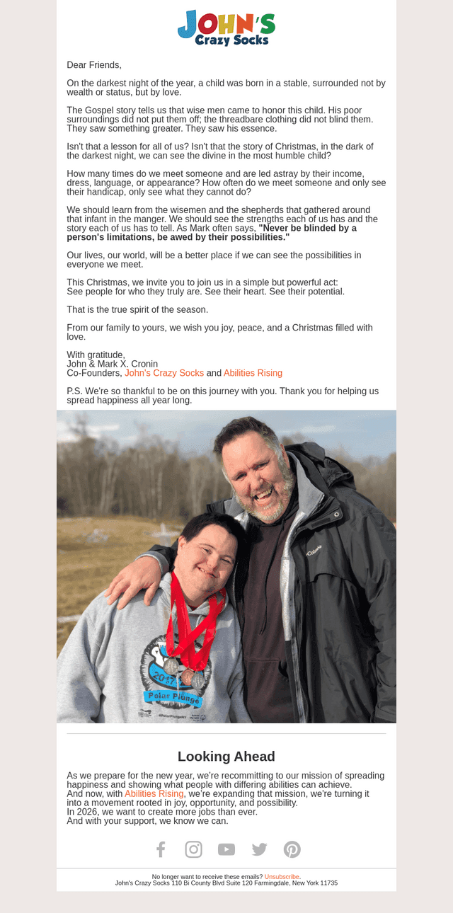 A Holiday Message from John and Mark